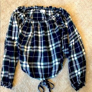 Hollister Plaid Top